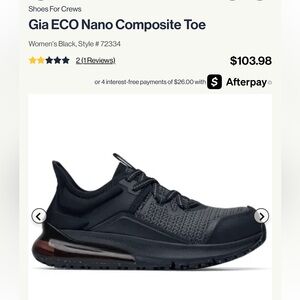 Shoes For Crews Black and Gray Sneakers